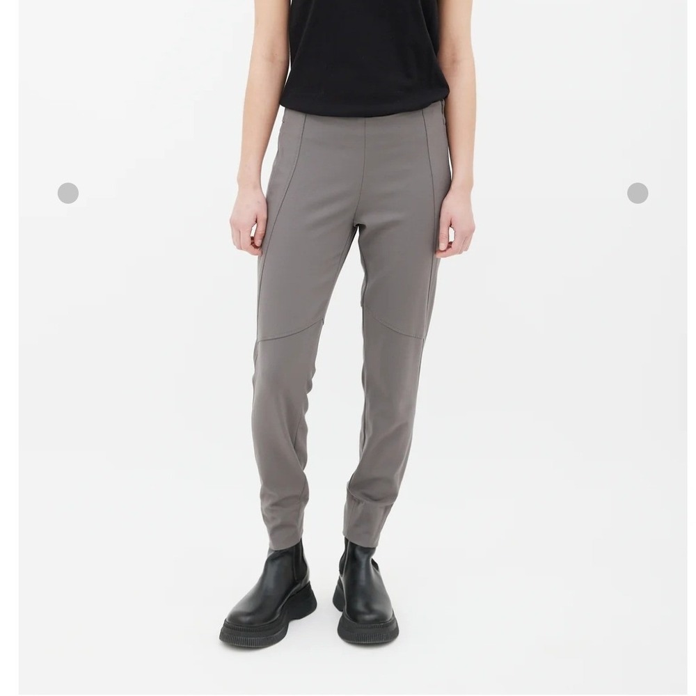 Brunello Cucinelli Women 8 Panelled Tapered Slim‎ Fit Pant Zip Ankle Virgin Wool